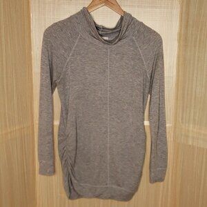 Femme Maternity Womens Cowl Neck Long Sleeve Tunic
